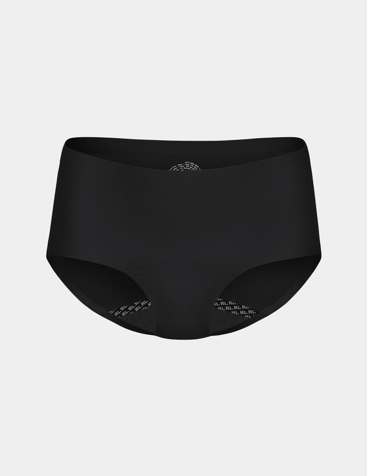 Teen Leakproof UltraThin No-Show Boyshort 3-pack shown front-facing against a light gray background – Black – view 11 of 65