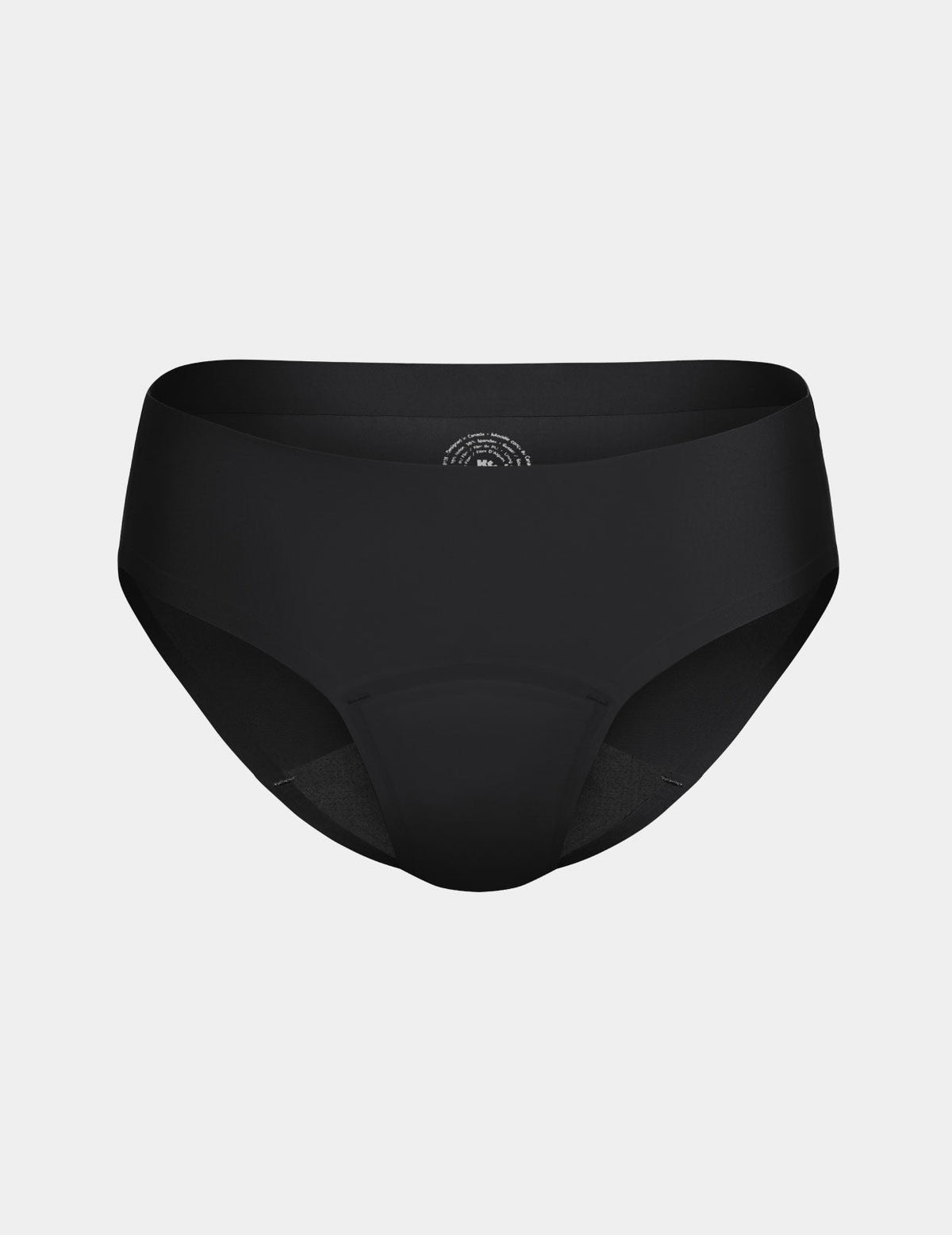 Teen Light Leakproof No-Show Bikini 3-pack shown front-facing against a light gray background – Black – view 2 of 28