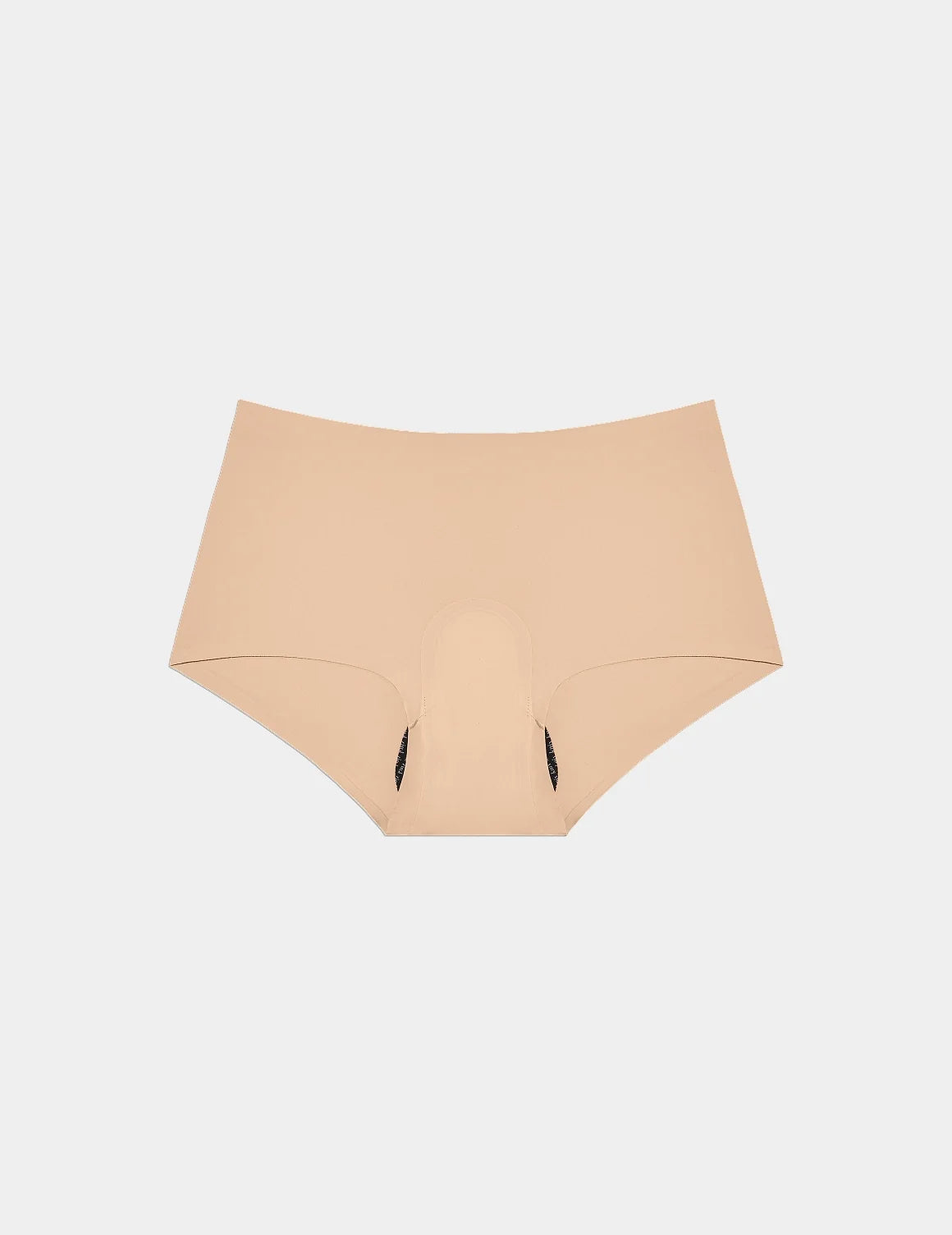 Leakproof UltraThin No-Show Boybrief shown front-facing against a light gray background – Warm Sand – view 6 of 12