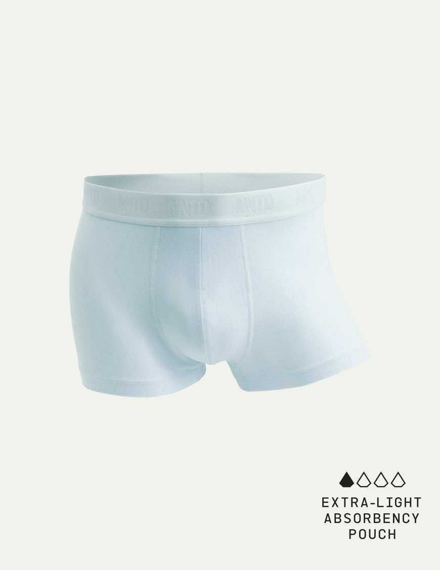 Men's Best Damn™ Cotton Modal Trunk 3" shown front-facing against a light gray background – Ice – view 1 of 16