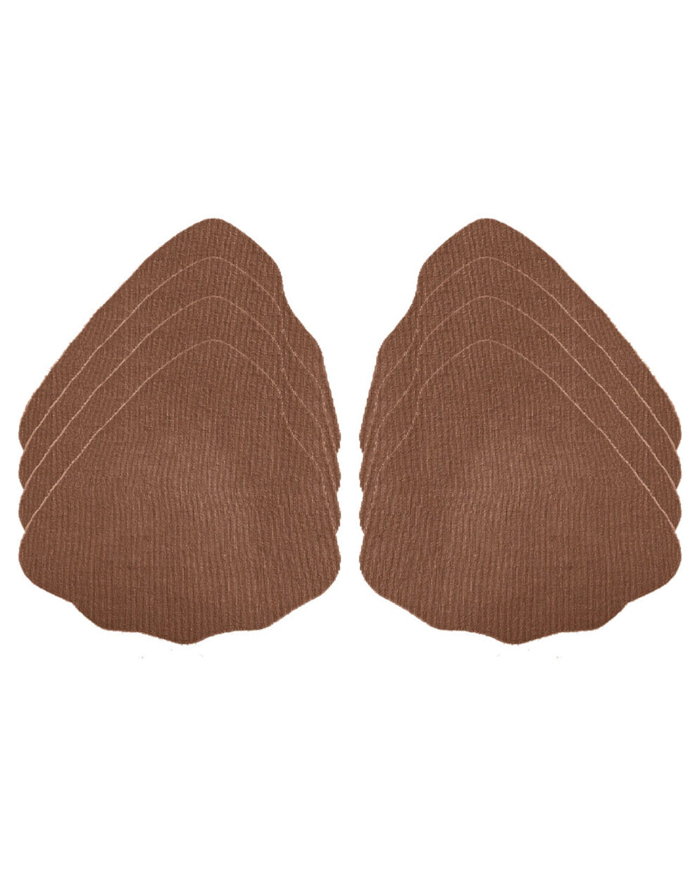 Game Changer Lift and Shape Adhesive Bra individual pairs shown front-facing against a light gray background – No. 7 Bronze – view 11 of 15