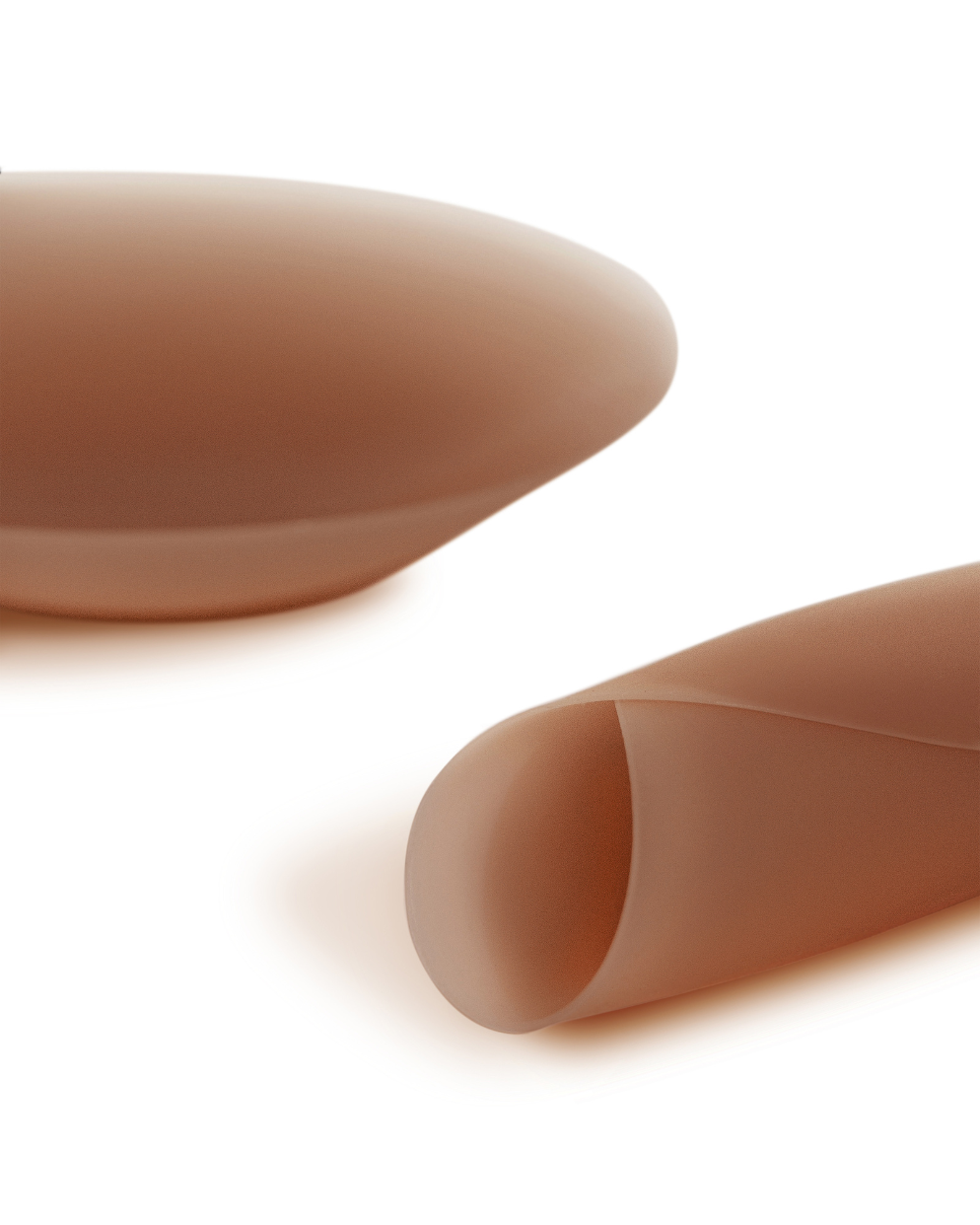 No-Show Adhesive Reusable Nipple Covers shown front-facing against a light gray background – No. 7 Bronze – view 12 of 15