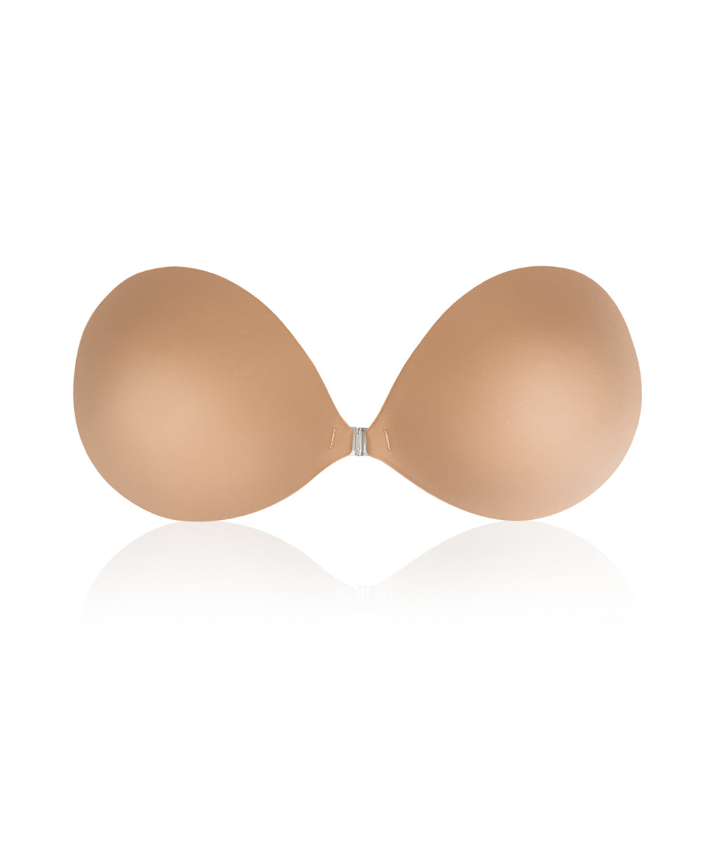 Push-Up Luxe Adhesive Reusable Bra shown front-facing against a light gray background – No. 5 Soft Tan – view 8 of 11