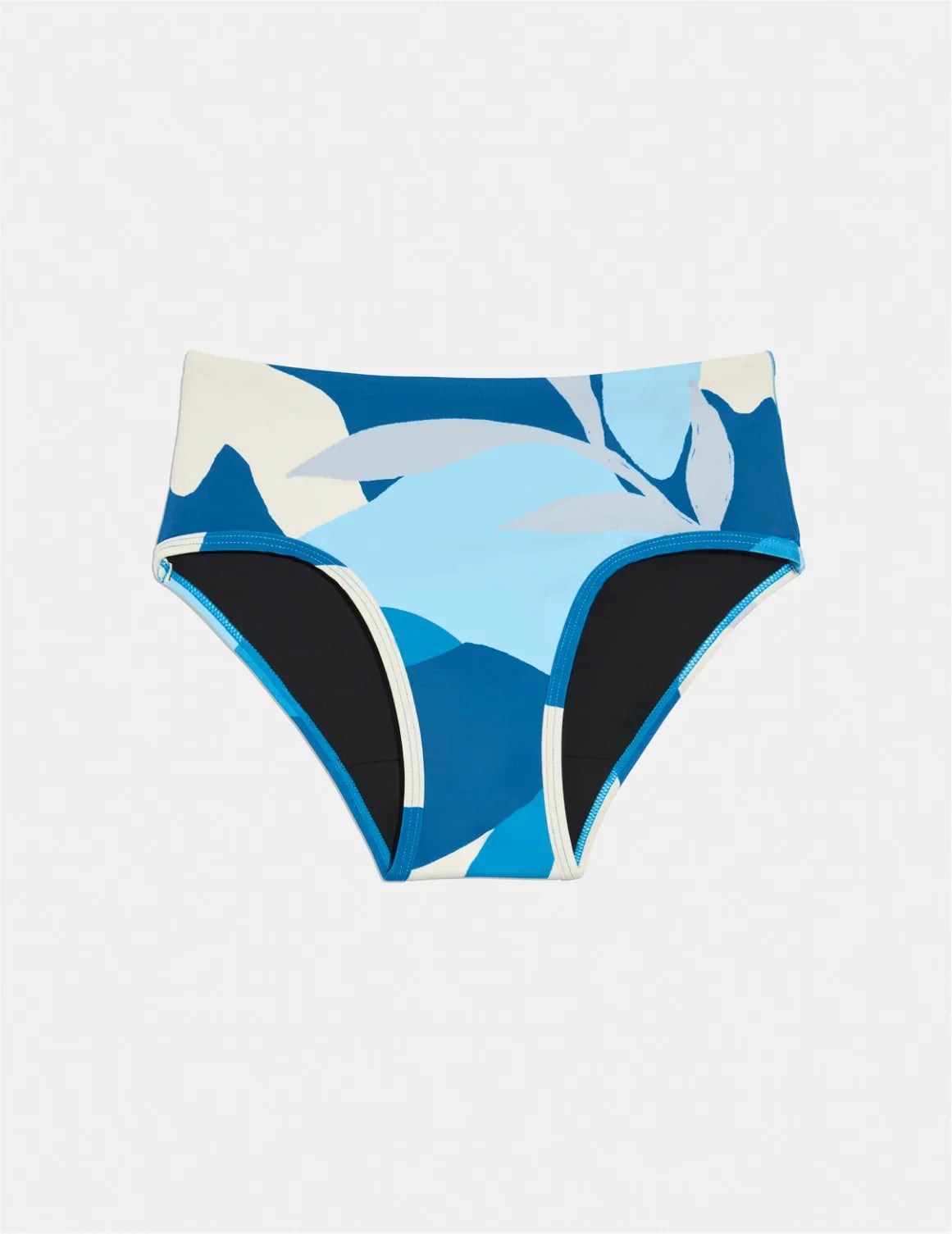 Teen Period Swim Full-Coverage Bikini Bottom shown front-facing against a light gray background – Seabreeze – view 8 of 70