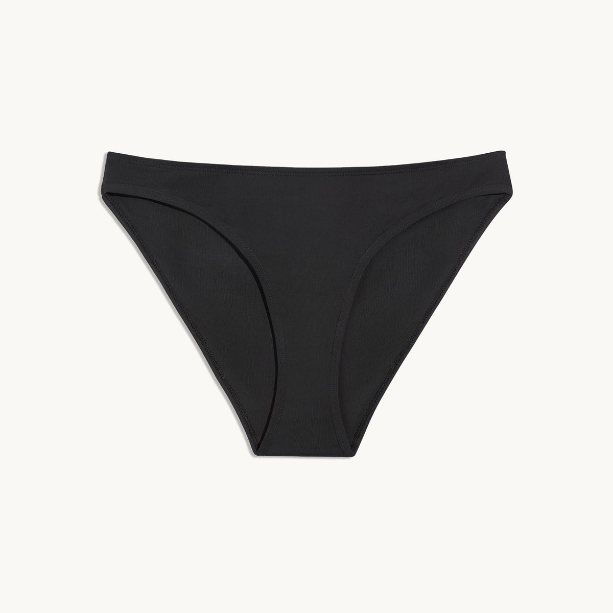 Teen Period Swim Bikini Bottom shown front-facing against a light gray background – Black – view 6 of 60
