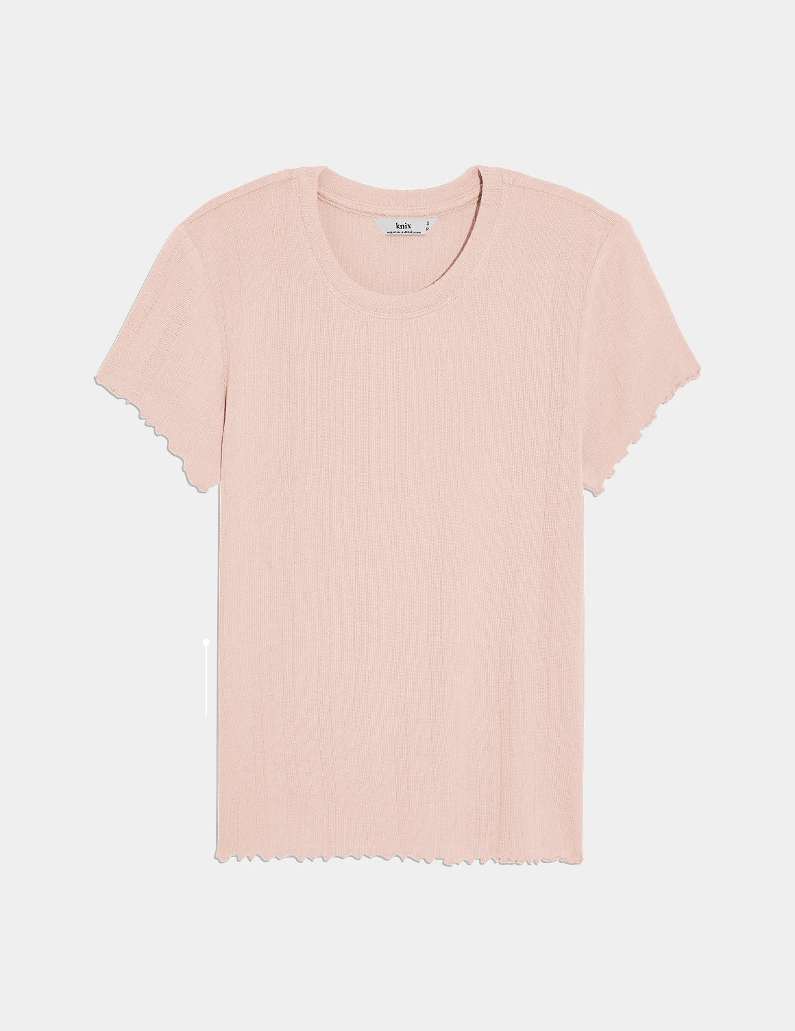 Pointelle T-Shirt shown front-facing against a light gray background – Hush – view 7 of 29