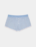 Blue Stripe Polka Dot