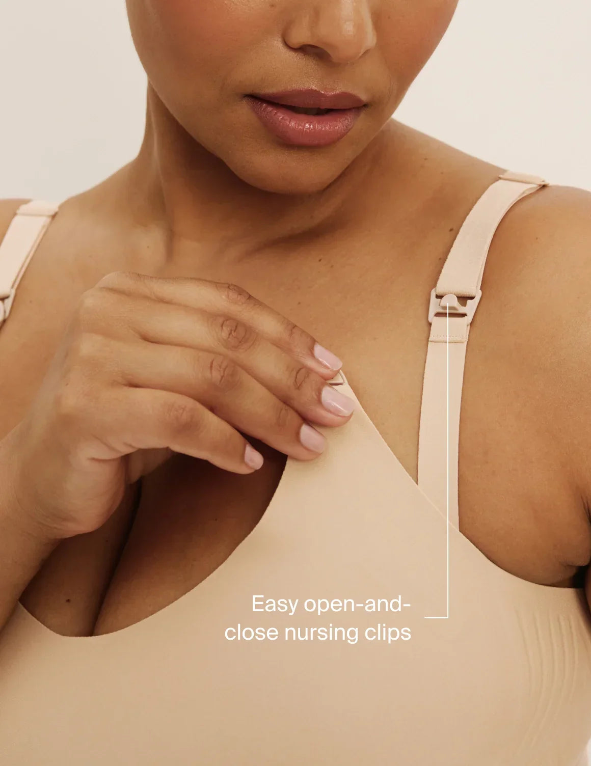 Easy open-and-close nursing clips – Warm Sand – view 12 of 21