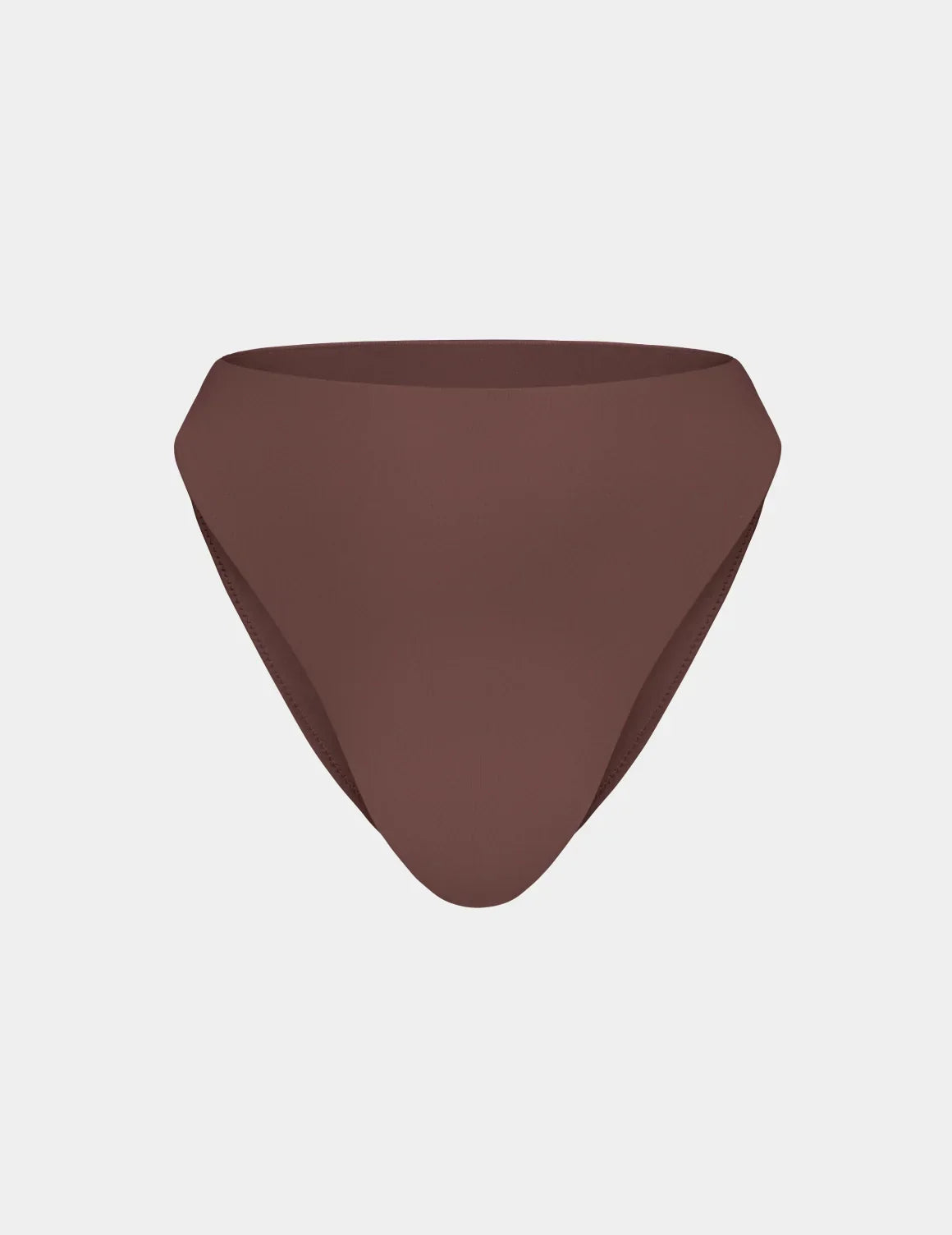 Sculpt High Cut Bikini Swim Bottom shown front-facing against a light gray background – Espresso – view 4 of 40