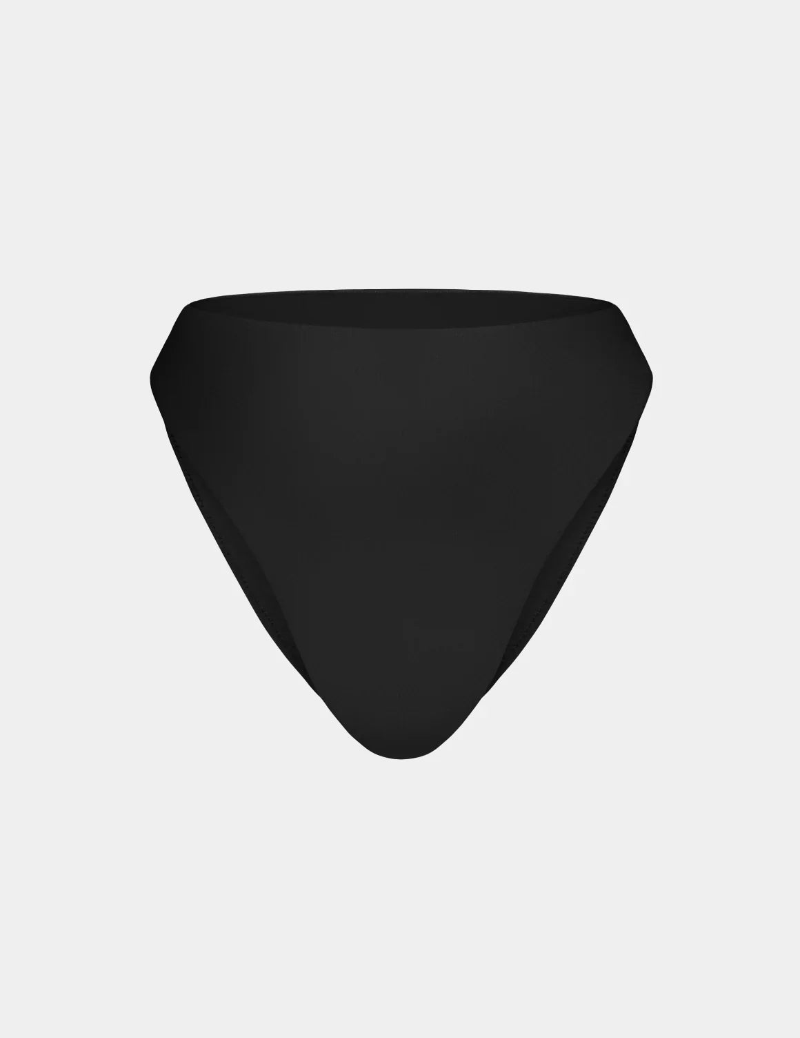 Sculpt High Cut Bikini Swim Bottom shown front-facing against a light gray background – Black – view 3 of 40