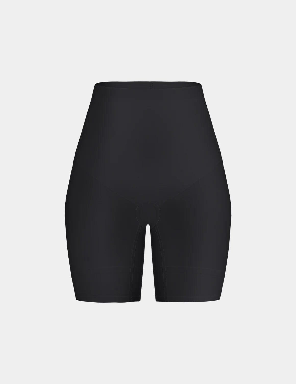 Customizable Shaper High Rise Shorts shown front-facing against a light gray background – Black – view 4 of 15