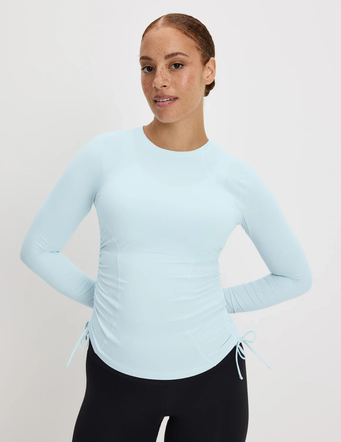 Front view of model highlighting the coverage and fit – Blue Light – view 5 of 13