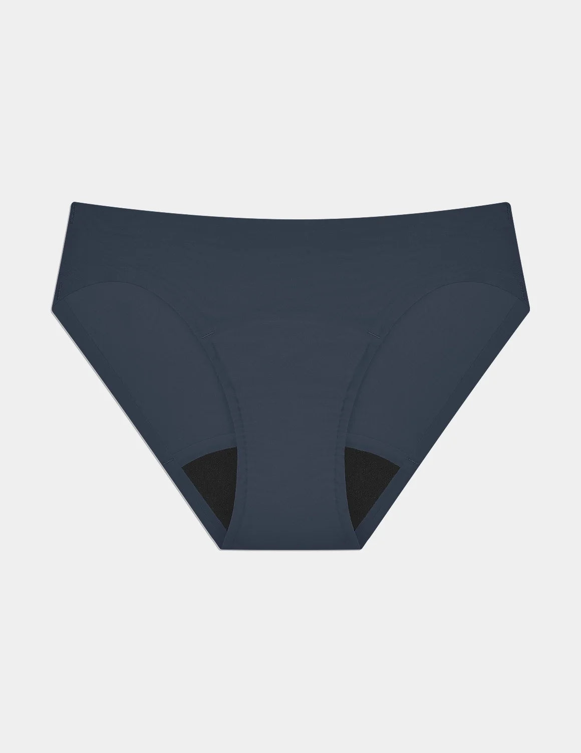 Super Leakproof® No-Show Bikini shown front-facing against a light gray background – Twilight Navy – view 5 of 29