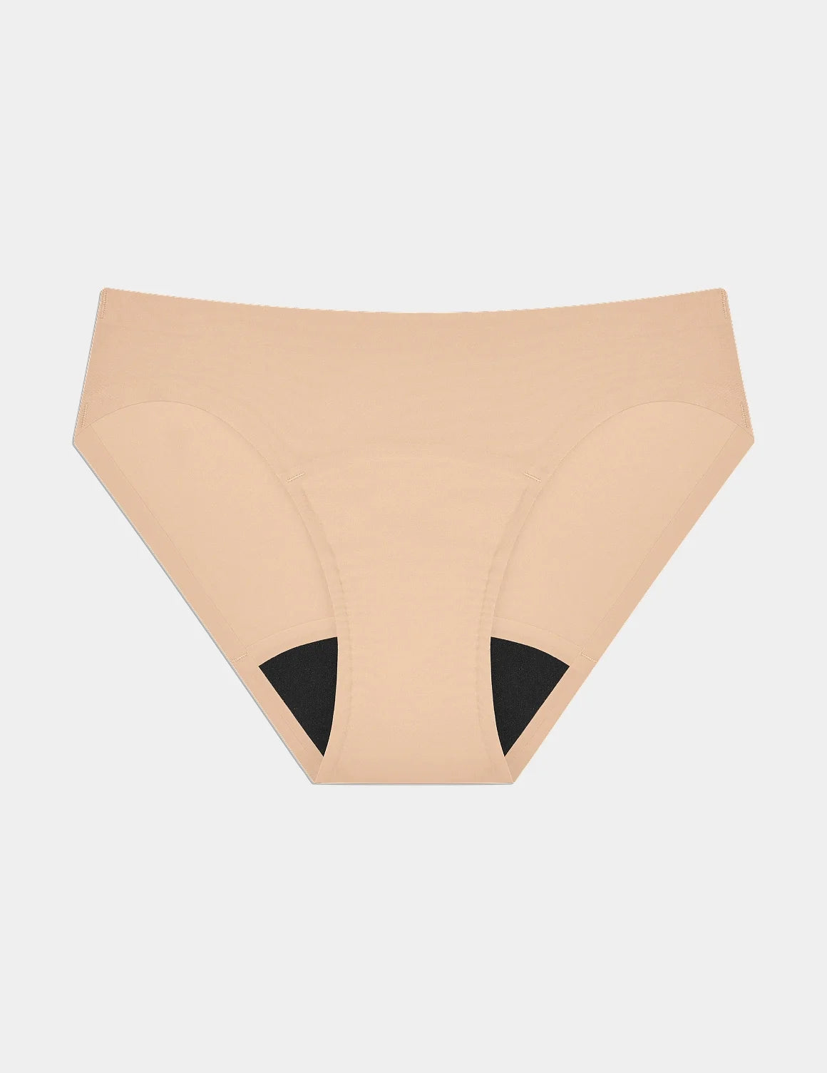 Super Leakproof® No-Show Bikini shown front-facing against a light gray background – Warm Sand – view 8 of 29