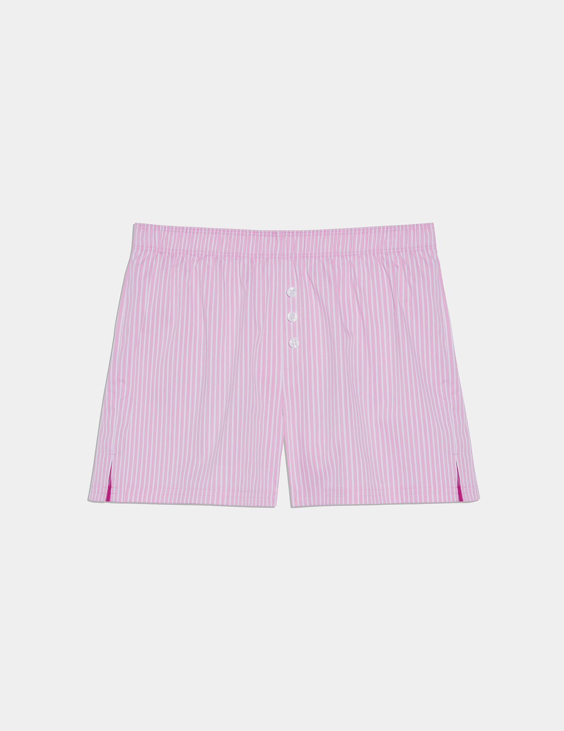Teen Super Leakproof® Sleepover Boxer shown front-facing against a light gray background – Pink Stripe – view 8 of 39