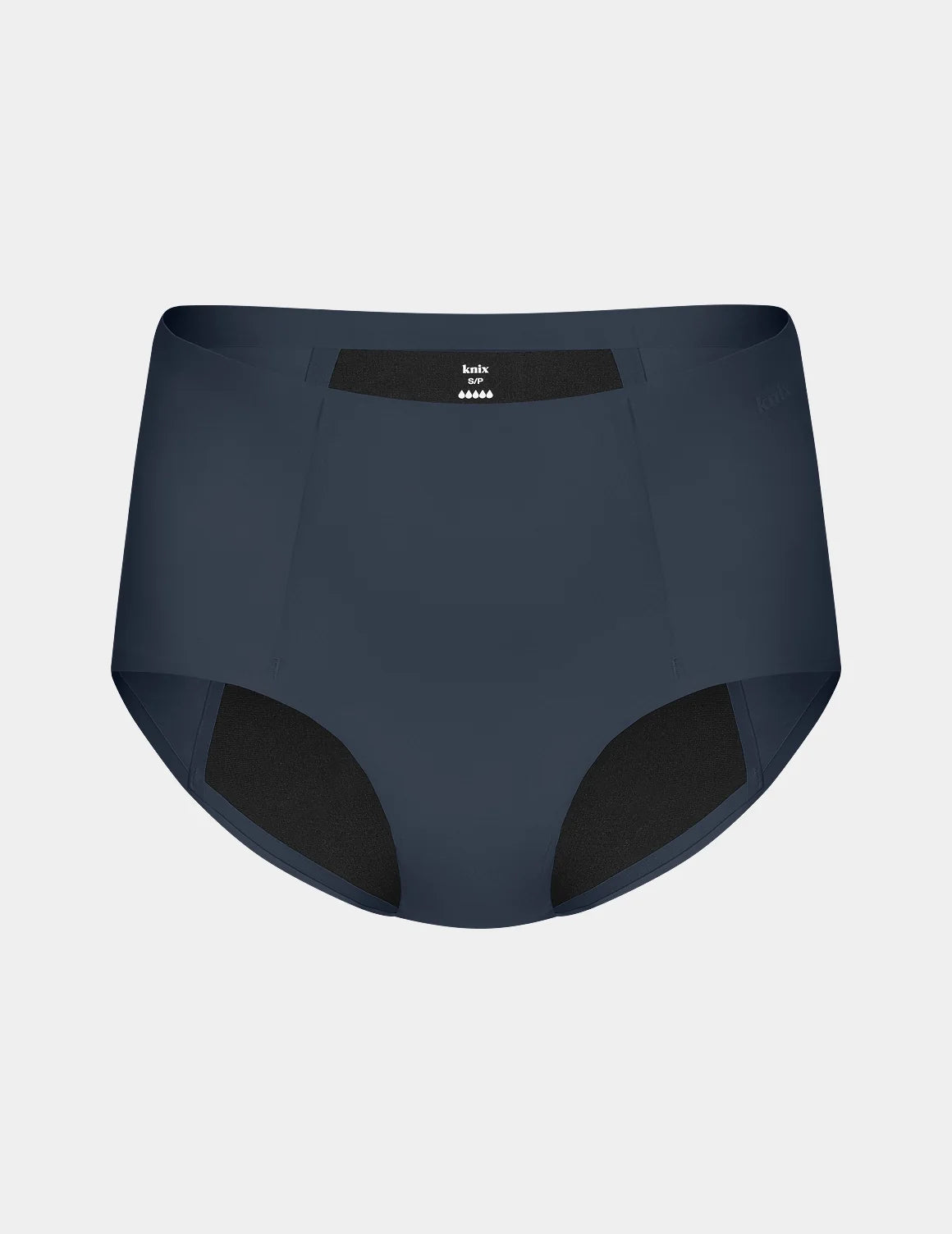 SuperPlus Leakproof® No-Show Boybrief shown front-facing against a light gray background – Twilight Navy – view 8 of 17