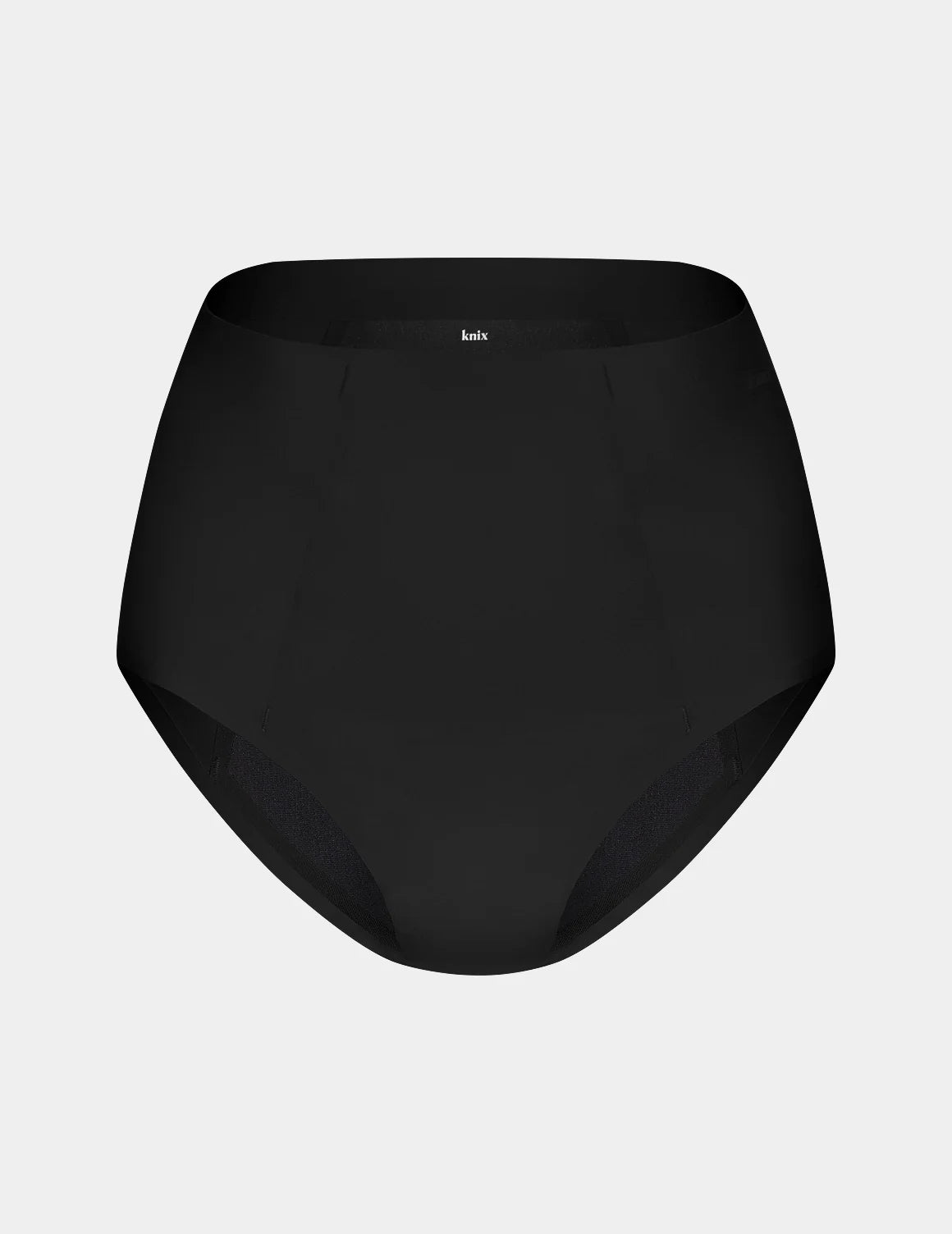 SuperPlus Leakproof® No-Show High Rise shown front-facing against a light gray background – Black – view 2 of 21