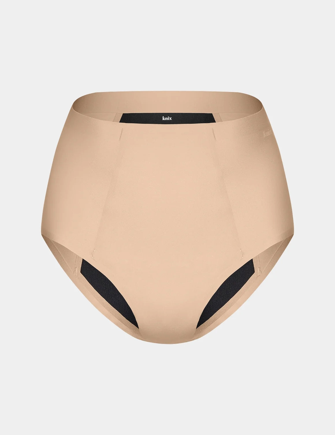 SuperPlus Leakproof® No-Show High Rise shown front-facing against a light gray background – Warm Sand – view 11 of 21