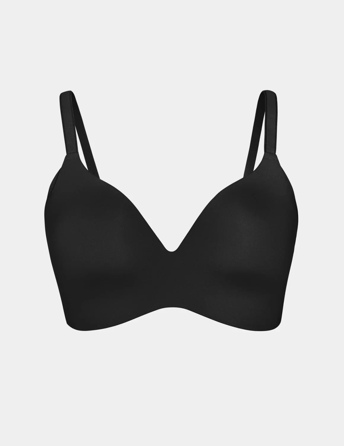 View of WingWoman Contour Bra shown front-facing against a light gray background – Black – view 5 of 26