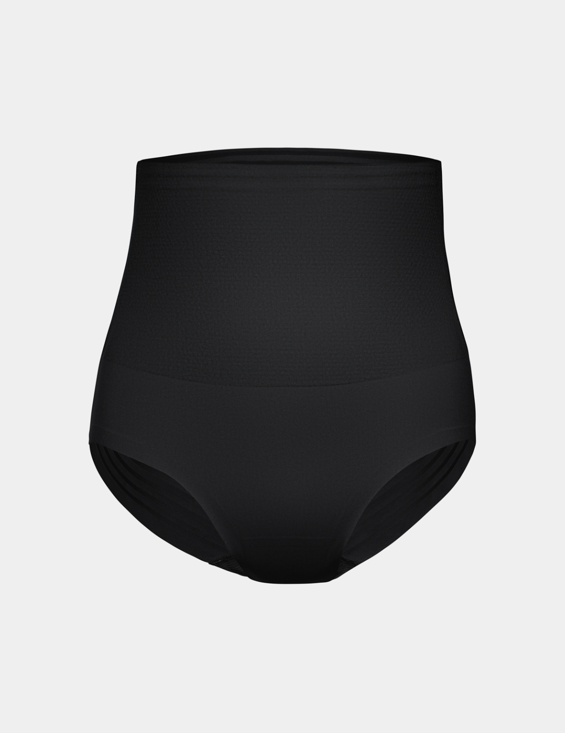 Shaper High Rise Briefs shown front-facing against a light gray background – Black – view 4 of 12